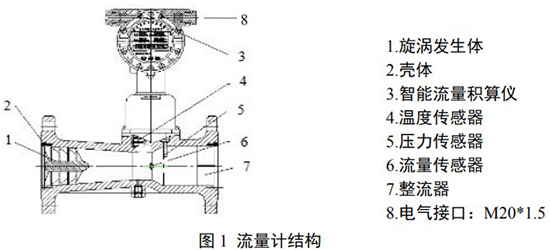 DN20旋進(jìn)旋渦流量計結(jié)構(gòu)圖